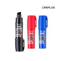 라인플러스/매직킹10mm 유성매직 12개입/타, 레드