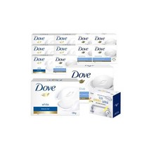 도브 비누 센스티브바 90g 12개 +, 도브 비누 대용량 화이트바 135g 6개 + 센서티브바