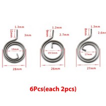 쇽스프링 용수철스프링 압축 스프링 36 개몫 262728mm 플랫 와이어 도어 잠금 핸들 스프링 코일 도구 홈 교, a2 3개
