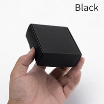 선물상자 리본 포장박스 블랙 판지 비누 맞춤형 크기 로고 인쇄 지원, 57.Black - 100pcs-10x10x5cm