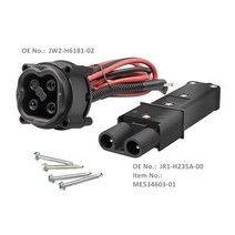 골프악세사리 JayCreer-48V MAC DC 충전기 플매트 카펫 러그 야마하 골프 카트 전기 G19 및 G22 2011-, [02] Plug and Receptacle