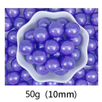 15gEdible 보라색 구슬 진주 설탕 공 퐁당 DIY 케이크 베이킹 스프링클 사탕 웨딩 장식, [05] 10mm