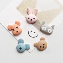 고맙토다 귀여운 냉장고 자석 예쁜 마그넷 4종, 01-러블리 동물(5P 1세트)