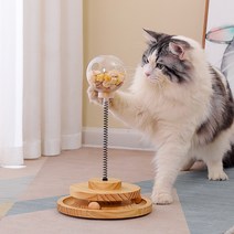 [한타오] 고양이 간식볼 움직이는 오뚜기 장난감, 1개