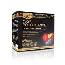 유비바이오 뉴질랜드 폴리코사놀 코큐텐 오메가3 콜레스테롤 90캡슐, 1개, 기본