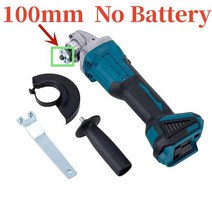 미니에어그라인더 에어샌더 샌딩 샌다 원형 칼그라인더 칼갈이 전동 탁상 그라인더 브러시리스 무선 앵글 마끼다 배터리 호환 커팅 머신 공구, 100mm No battery