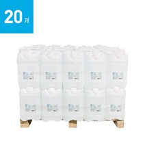 조이수 3차 살균 정제수 증류수 20리터 20개 지게차 배터리 화장품 의료용 가습기 냉각수, 단품