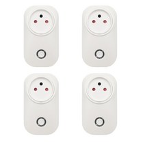 스마트콘센트 Tuya Smart Life Wifi 소켓 이스라엘 IL 플러그 16A 3520W App Google 홈 Alexa Echo, 4 팩