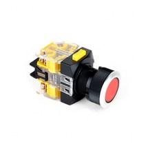 1A1B 푸쉬락 전원 스위치 플라스틱가드 보호구조형 12V DC LED ON-ON 25mm NF25WG-BA2C11, 흰색 [NF25WG-BA2WC11]