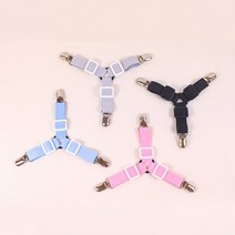 NPL 침대 패드 매트리스 커버 밀림방지 이불 시트 고정 밴드 집게 4color