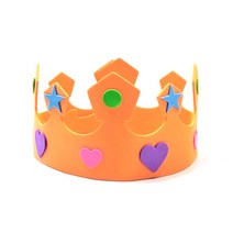 EVA왕관 주황 9.5cmX55cm DIY 역할놀이 왕관만들기 재료