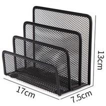 (위즈펌) 미니 메탈 3단 책꽂이 책상위 철제 전면 책상 정리, 씨에이지몰 본상품선택