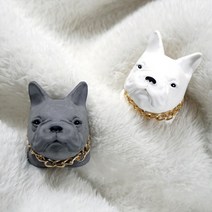 프렌치불독 석고방향제 답례품 차량용 5ml, 05. 화이트 머스크-화이트-매니큐어타입