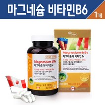 고함량 마그네슘 비타민B6 신경 근육 기능유지 흡수율 좋은 산화마그네슘 에너지 생성 활력 비타민B 영양제 복합 건강 기능식품 캐나다, 1개, 마그네슘 비타민B6 영양제 90정