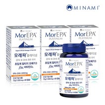 모레파 플래티넘 초임계 알티지 오메가3 + 비타민D3 60캡슐 x 3개