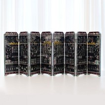 [박씨상방] 조선 나전칠기 행차도 병풍 장식용 8폭 자개병풍 외, 단품
