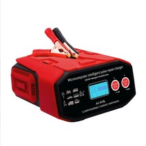 400W 자동차 배터리 충전기 고출력 LED 디스플레이 빠른 12V-24V SUV 트럭 선박용 스마트 펄스 수리, EU Plug_CN, 01 EU plug