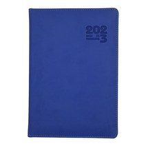 2022년 25절 날짜형 고급양장 다이어리 업무용 하루식, 블루