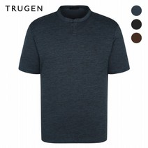 트루젠 잔조직 노치넥 반팔 티셔츠 TGCU4-MKS216