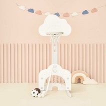 베네베네 클라우드 멀티플 3in1 유아 아기 농구대, 3in1 화이트