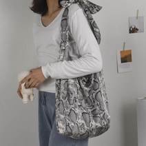 파이톤 뱀 비늘 패턴 가방 백