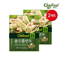 롯데 쉐푸드 의성마늘 쫄깃 롤만두 360g+360g x 2set, 쉐푸드 쫄깃롤만두 360g+360g / 2묶음