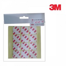 3M 1T 스폰지 PE 발포지 양면 테이프 25mm X 25mm 24개