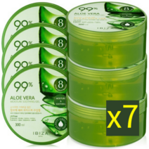 알로에수딩젤 수분크림 수분젤 알로에베라 300mlX7개 총 2100ml, 대용량 알로에수딩젤 300ml 7개