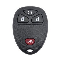 교체용 키 포브 커버 케이스 6 쉐보레 GMC 폰티악 새턴 스즈키 캐딜락 뷰익 키리스 엔트리 원격 버튼 패드 블랙 4개, 4 Buttons, 블랙.