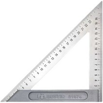 정밀삼각자 제도용직각자 삼각눈금자 목공 고정밀 스테인리스, B타입 150mm