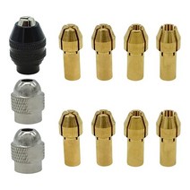 만능드릴비트 드릴 척 콜릿 Dremel 11 Pcs 4485 황동 132 인치 18, 01 Goldsilverblack
