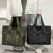 디어백 남녀공용 나일론 스퀘어 빅 숄더 쇼퍼백 PL-2577