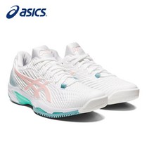 아식스 솔루션 스피드 FF 2 여성 테니스화 화이트X로즈 올 코트용 테니스슈즈