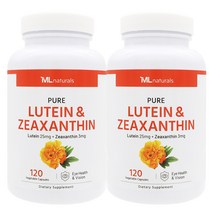 My Life [미국빠른직구] 마이라이프 내추럴스 루테인 & 지아잔틴, 120정, 25mg, 2개