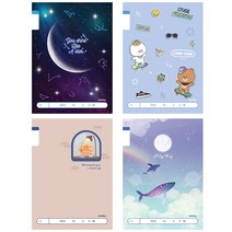 1000 초등 1-2학년 무제노트 남아용 12193 IB, 색상/디자인랜덤