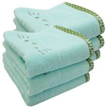 6장 헬로키티토끼타올 귀엽고 예쁜 캐릭터 국산 수건, 옥색3장+옥색3장