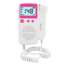 심박수 심장박동휴대용 수중 음파 탐지기 3.0MHz 임신 맥박 측정기 베이비 케어 심박수 모니터 태아, 01 pink- no box