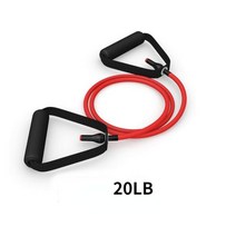 매트 운동기구 트레이닝 루틴 유산소손잡이가 있는 5 단계 저항 밴드 요가 풀 로프 탄성 피트니스 운동 튜