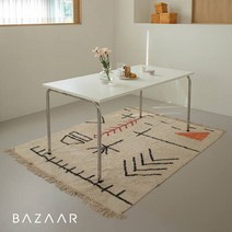 [바자르] 오브제 코튼 핸드메이드 인도러그(150x200)