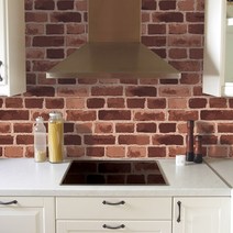 데코미 주방 욕실 리폼 120종 시트지, HDC-131(적벽돌타일)