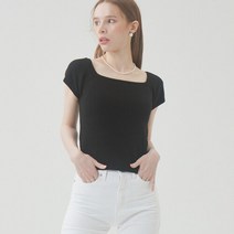 두낫플랜 [두낫플랜] 스퀘어 넥 캡소매 여름니트_JJKT230405