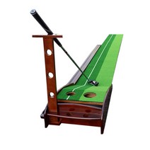 홀리데이 원목 레일 퍼팅 연습매트, 원목 레일퍼팅매트