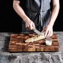 햄지도마 엔드그레인 OIC 옥주부 이상민 아카시아 나무 하이엔드 원목 도마, B 38x28x2.8