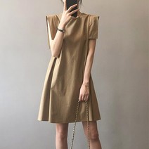 사사로이 여성 드레스 원피스 미니원피스 민소매원피스 면소재의 패션원피스 H라인 독특한 디자인 질리지 않는 스타일 하객룩으로 추천해요 + 양말증정