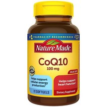 Nature Made CoQ10 100mg 심장 건강 지원을 위한 식이 보충제 소프트젤 72개 72일 분량네이처메이드279135, 72.0 Servings (Pack of 1)
