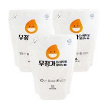 [강청] 무첨가 리필세탁세제1Lx3개 순비누세제, 상세 설명 참조
