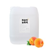 복숭아농축액 20Kg 식품원료 원료도매 원료소매 식품원재료 식품개발 수입식품 주스원료, 1개