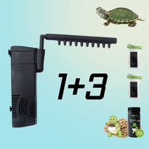 [번개배송] 1+3할인이벤트 거북이전용여과기 3w 5w 7w, 3w+3(여과스펀지,거북이사료)