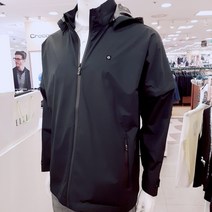 엘르골프 남녀공용 완전방수가가능한 비옷점퍼 6I-32951820, 블랙
