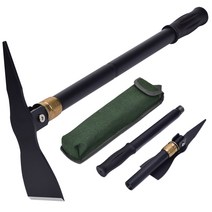 텃밭 농기구 호미 원예 도구 망간 강철 접는 삽 휴대용 캠핑 삽 야외 삽 다목적 굴착, 씨엔